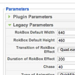 RokBox System Plugin Prefernces :: The plugin is fully configurable via the system plugin prefences parameters